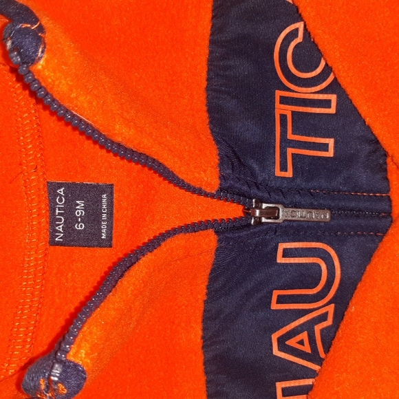 Like New☆NAUTICA☆Infant 6-9mo. Fleece Pullover Hoodie☆ - Picture 6 of 15